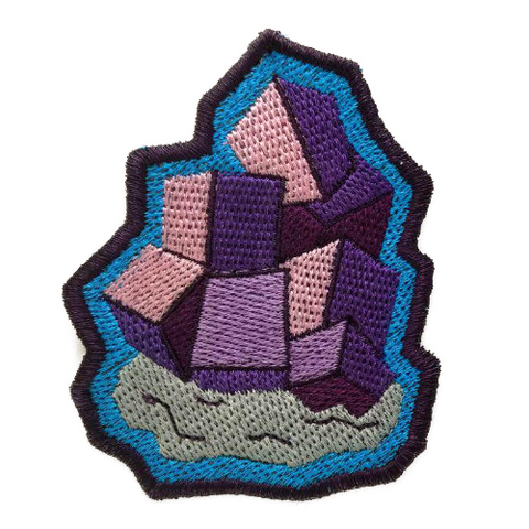 One of a series of mineral patches.