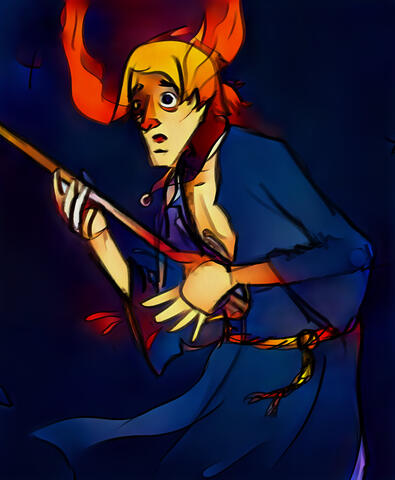 pencil frame from "awaken arcane" comic